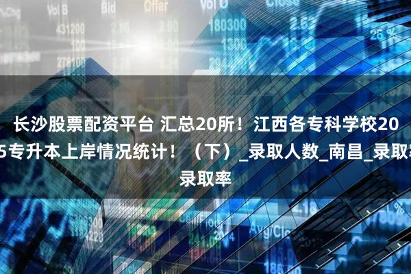 长沙股票配资平台 汇总20所！江西各专科学校2025专升本上岸情况统计！（下）_录取人数_南昌_录取率